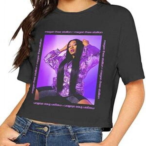Megan Thee Stallion Rapper Rap Black T Shirt - Walmart.com