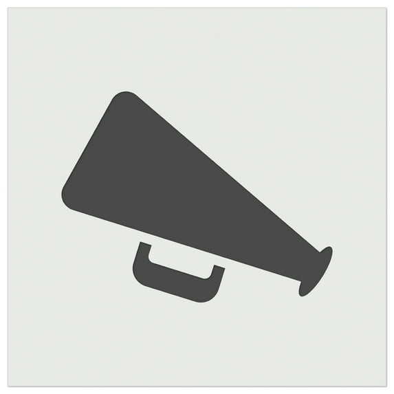 Megaphone Bullhorn Coach Cheerleading DIY Cookie Wall Craft Stencil - 4.5 Inch