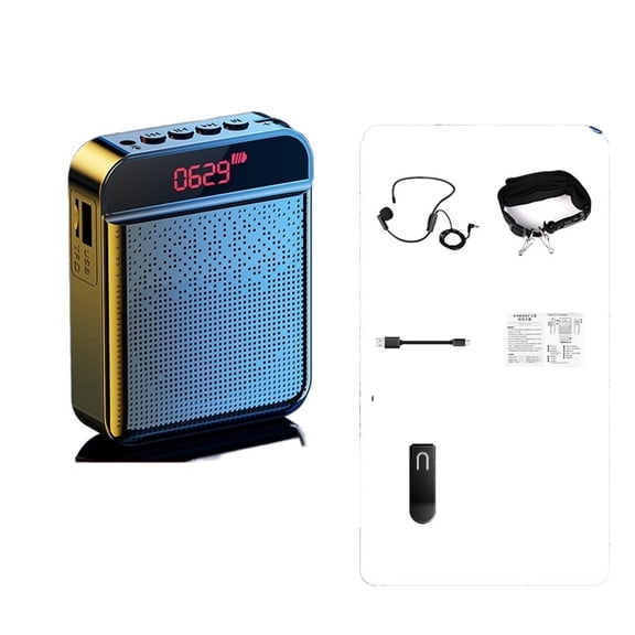 Megaphone Speaker Microphone Portable Voice Amplifier Teacher Wireless TF AUX Play Recording Mp3 Player FM Radio Recorder ,Easy to Operate