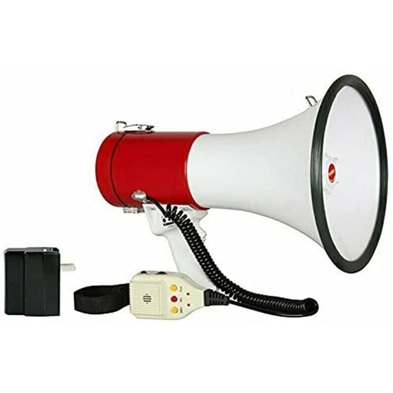Megaphone Speakers Blow Horn Pro Sports Event Bull Loud Cheer Speaker Recording 66SF (with Rechargeable Battery)