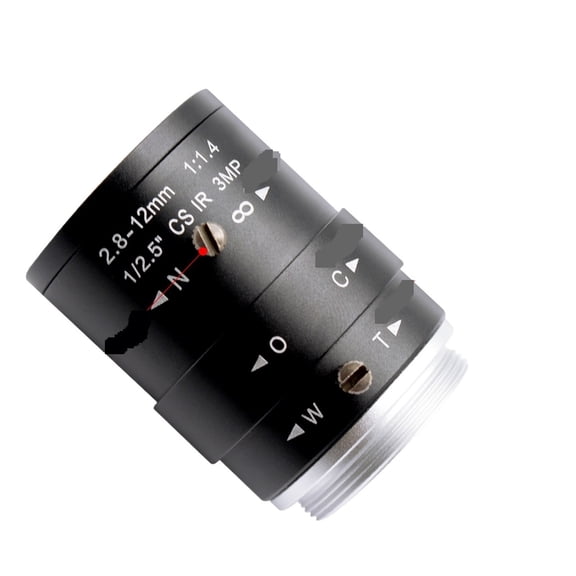 Megapixel Fixed Iris HD CCTV Camera Lens 2.8-12mm Varifocal HD Security Camera Lens Manual Zoom & M12 /CS Mount