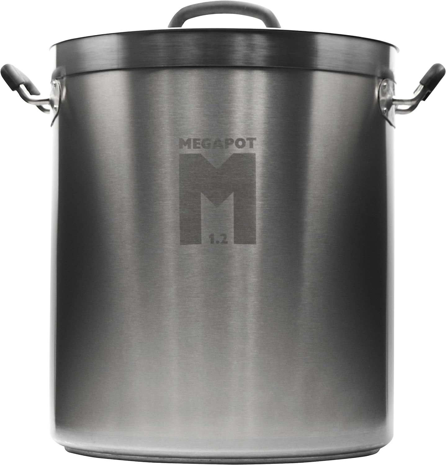 Megapot Stainless Steel Brew Kettle with Volume Markings (10 Gallon Plain)