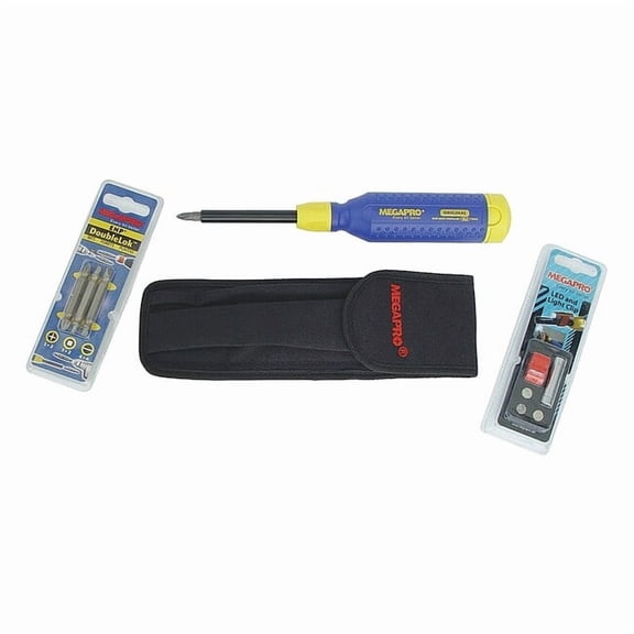 Megapro Multi-Bit Screwdriver, NumBits 6 6KIT4-B