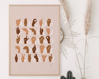 Megas Asl Poster American Sign Language Poster Sign Language Alphabet ...