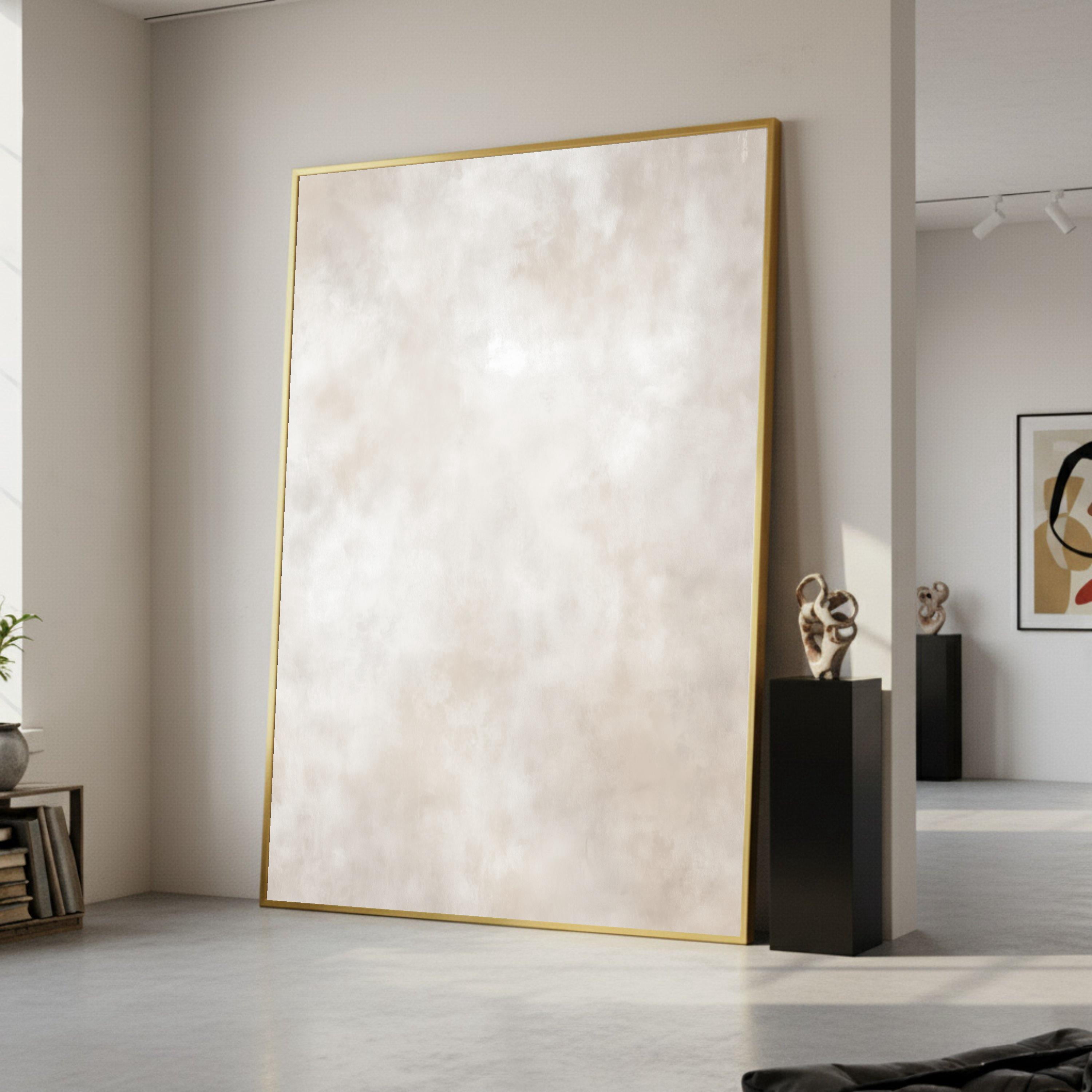 Megas Soft Neutral Poster Beige Abstract Background Minimalist Home ...