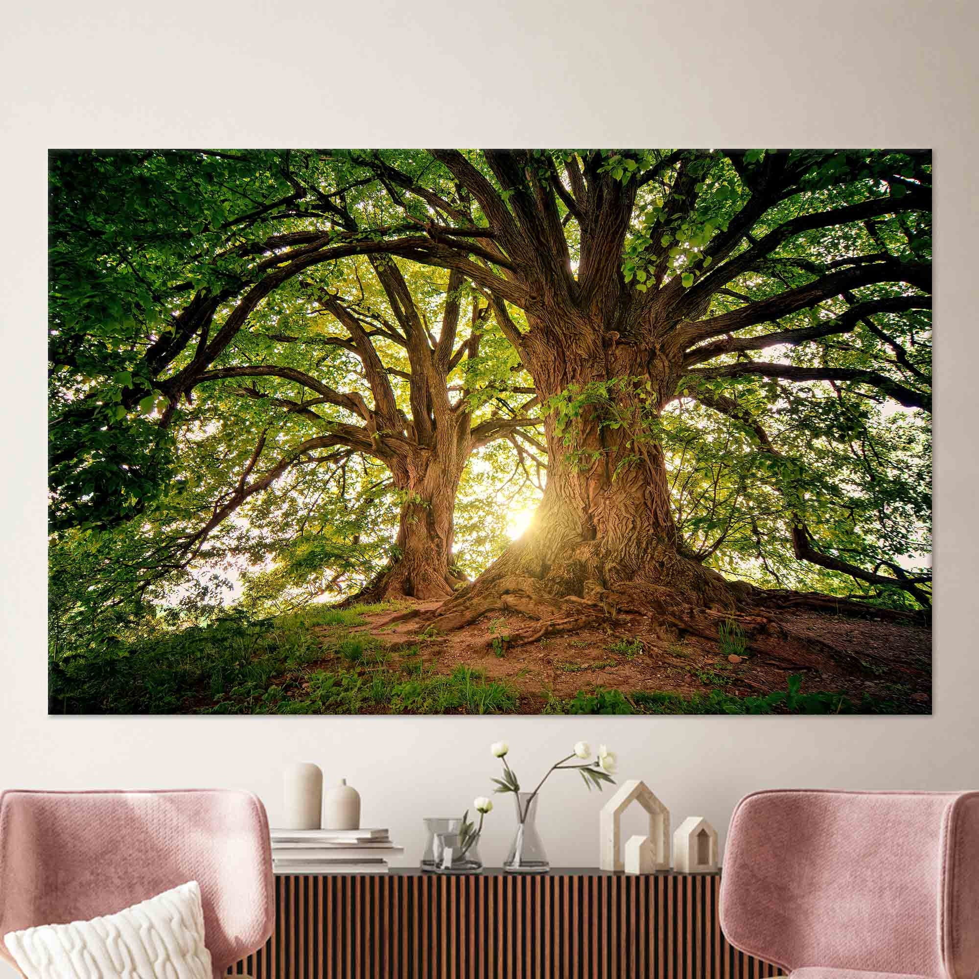 Sublime Tree Poster Megas Sunrise Tree Poster Forest Landscape Wall Decor, Poster Home ...