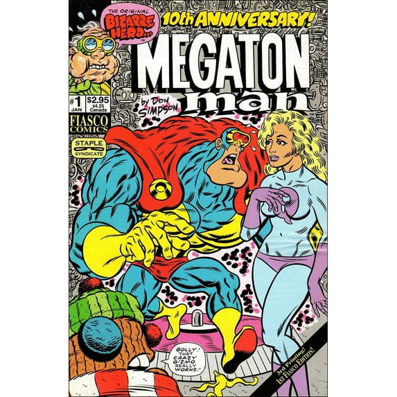Megaton Man #1 (3rd) VF ; Fiasco Comic Book