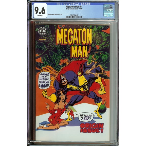 Megaton Man #1 - CGC 9.6 Comic Book