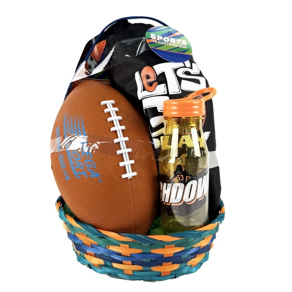 Football with Bag Prefilled Easter Basket, by Megatoys