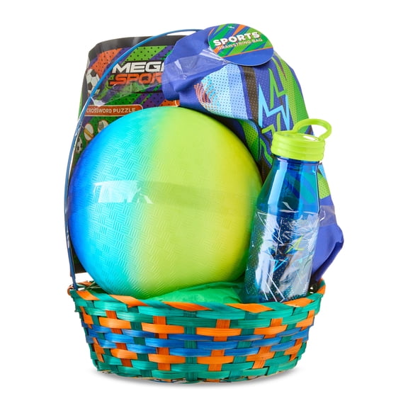 Green Rainbow Ball Prefilled Easter Basket, by Megatoys