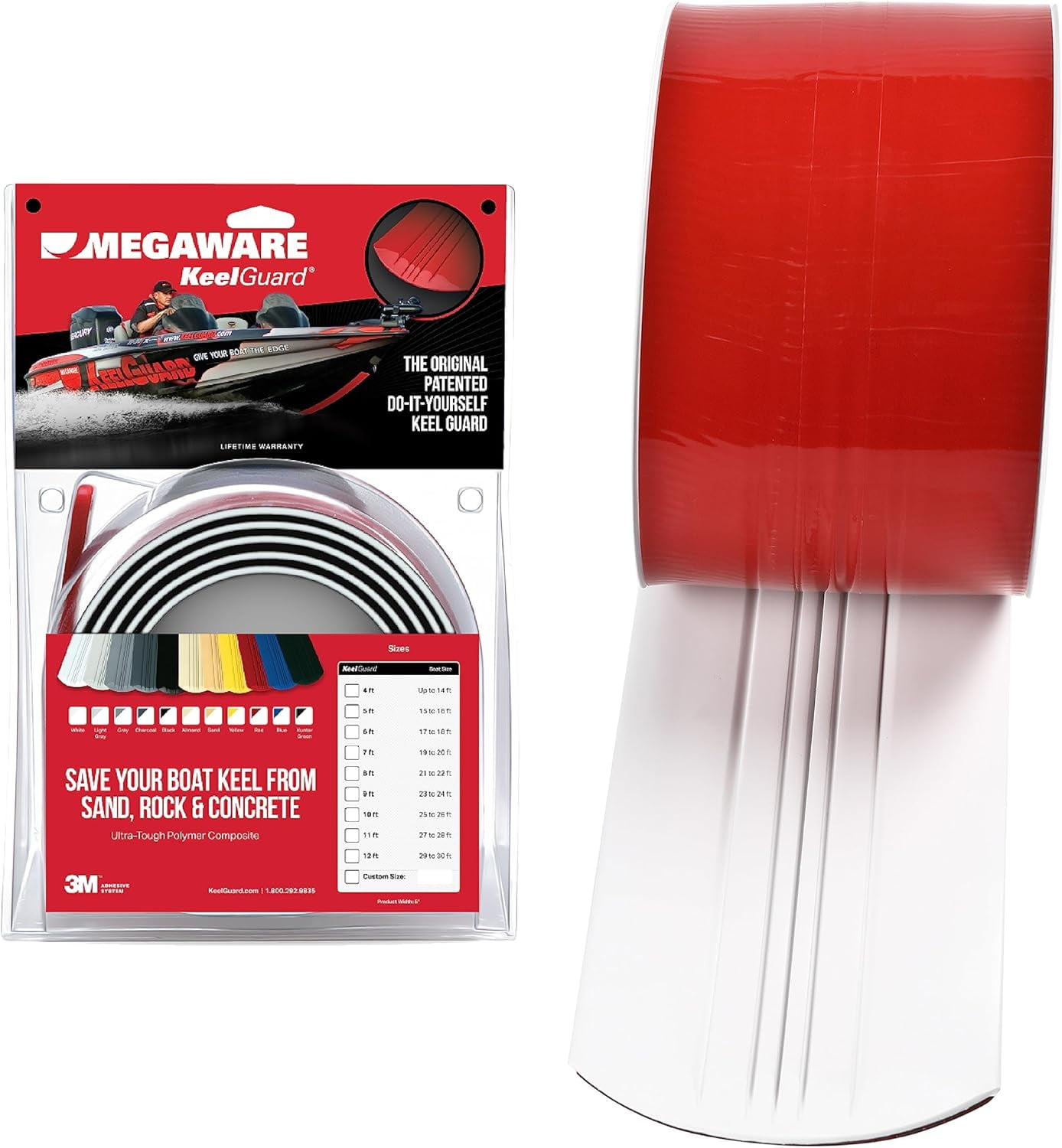 Megaware SelfAdhesive DIY Keel Guard Prolongs the Life of Your Boat 9 Kit Sizes 5 Inches