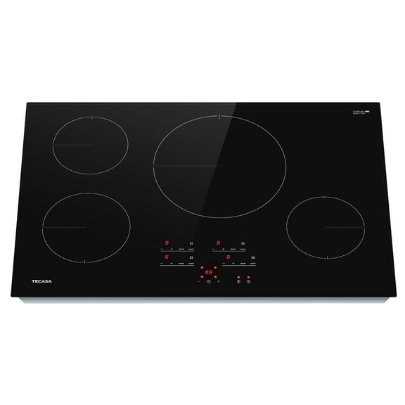 Tecasa 30 Inch 4 burners Induction Cooktop, 7400 W Built-In Stove Top with Boost Function and Touch Control,Black
