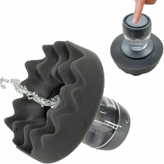 Megecy Flow Tire Shine Applicator,Reusable Car & Truck Tire Dressing Applicator,Works with All Tire Shine & Gels,Professional Car Detailing Tool