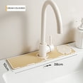 thumbnail image 1 of Meggemo 10x38cm Silicone Faucet Splash Pad Anti Slip Water Absorbent for Kitchen Sink Countertop Splash Protection, 1 of 6