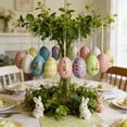thumbnail image 1 of Meggemo 12 Pcs 2026 New Easter Egg Decoration Set Colorful Easter Decorations for Home Party Tree Festive New Ornament Set, 1 of 6