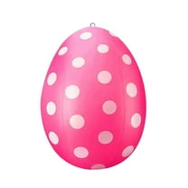 Meggemo 19.7x12.6 Inches Inflatable Easter Egg Colorful Blow Up Decoration Lightweight Durable For Garden Party Lawn Yard Patio Outdoor Festive Holiday Decor