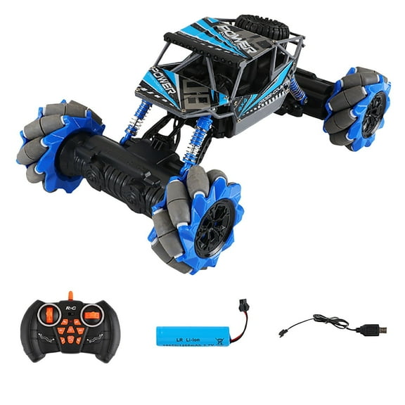 Meggemo 2.4GHz 4WD RC Stunt Car - 360° Directional Dance & PVC Climbing Design, Ideal for Indoor/Outdoor Trick Play & Holidays