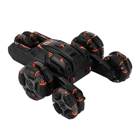 Meggemo 2.4GHz RC Stunt Drift Car - 5-Arm Double-Sided Rotation with 360° Flip & Music, Perfect for Indoor/Outdoor Trick Play & Holidays