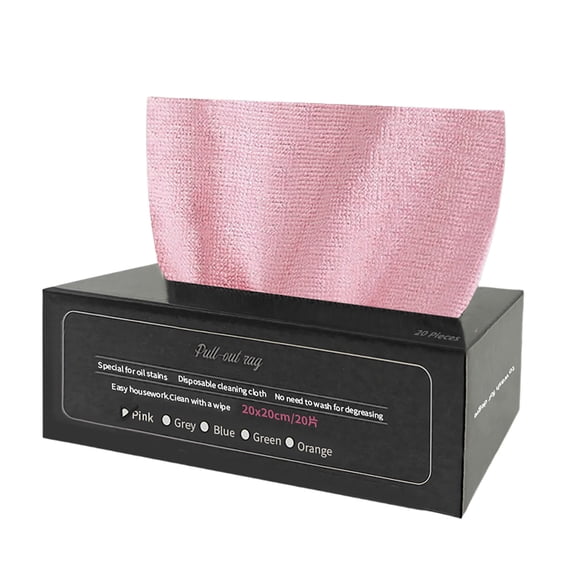 Meggemo 20 Pack Disposable Kitchen Cleaning Cloths Heavy Duty Washable Reusable Dry Wet Wipes for Dish Cleaning Absorbent Quick Dry Paper Towels