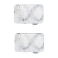 thumbnail image 1 of Meggemo 2PC Double Sided Faucet Splash Guard Silicone Mat for Kitchen Bathroom Sink Absorbs Water Anti Slip, 1 of 7