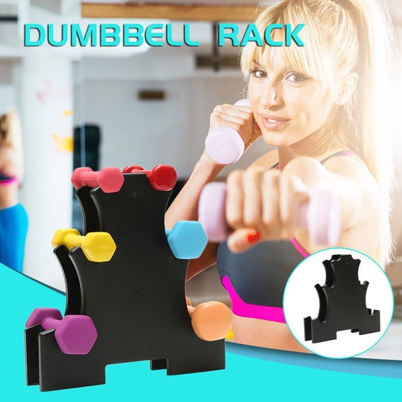 Meggemo 3 Tier Dumbbell Rack Weight Storage Stand for Home Gym Fitness Equipment Organizer Space Saving Holder Without Dumbbells Included