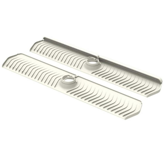 Meggemo 30 Inch Silicone Faucet Drying Mat Waterproof Splash Proof For Kitchen Sink Countertop Quick Dry