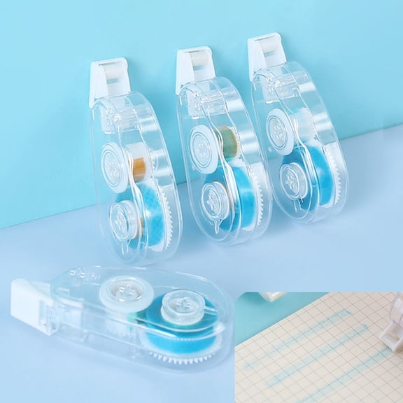 Meggemo 4Pcs Double Sided Tape Roller Adhesive Glue Runner With Storage Bag For Scrapbook Crafting