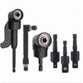 thumbnail image 1 of Meggemo 6 Piece Right Angle Drill Attachment Kit Extension Flex Shaft Offset Adapter for Tight Spaces Screwdriver Bit Holder Tool Set Home Workshop, 1 of 6