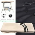 thumbnail image 1 of Meggemo 83.86x48.03x7.09 9.06 Inch Outdoor Patio Swing Canopy 190T Waterproof Sun Shade Rain Cover for Garden Yard Porch Swing Use, 1 of 8