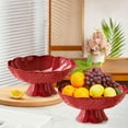 thumbnail image 1 of Meggemo 9.8 Inch Fruit Plate Drainage Design for Living Room Coffee Table Candy Snack Tray Home Decor, 1 of 6