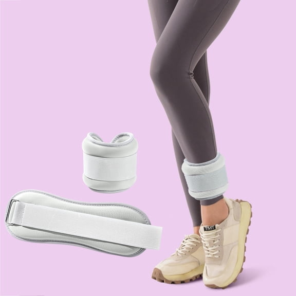 Meggemo Adjustable Ankle Weights Set for Women Men 2lb Each Sandbag for Walking Jogging Gym Fitness Exercise Strength Training Comfortable Wear