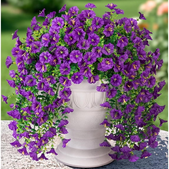 Meggemo Artificial Flower Arrangement 132 Heads Real Touch Faux Greenery for Home Wedding Party Centerpiece Decor