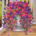 thumbnail image 1 of Meggemo Artificial Flower Arrangement 132 Heads Real Touch Faux Greenery for Home Wedding Party Centerpiece Decor, 1 of 4
