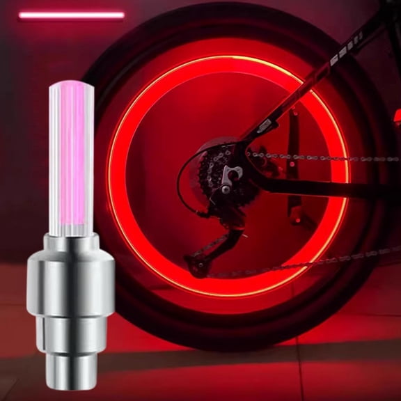 Meggemo Bike Tire Light 2.36x0.59in LED Wind Fire Wheel Night Riding Safety Flashing Accessory Outdoor Cycling Use