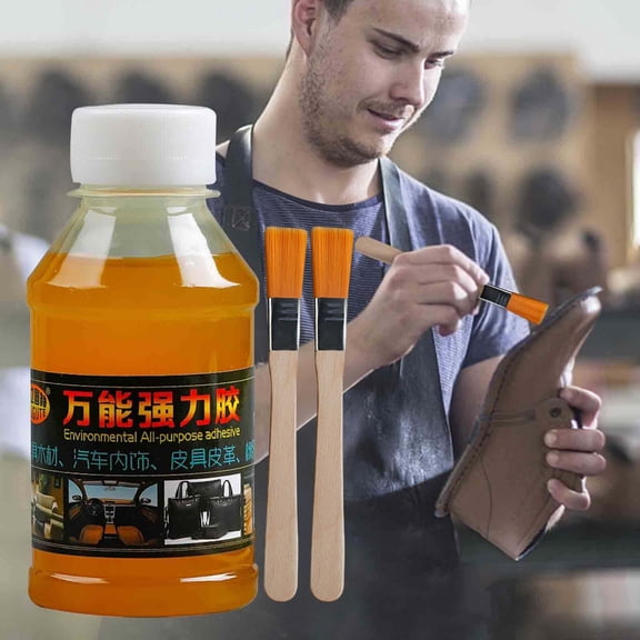 Meggemo Car Headliner Fabric Adhesive Glue 100ml For Roof Lining Repair Upholstery Trim Auto Interior Vinyl Cloth Fixing Kit