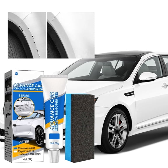 Meggemo Car Scratch Remover Polish Compound 30ml Paint Swirl Mark Eraser Restorer for Auto Detailing Touch Up Care