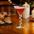 thumbnail image 1 of Meggemo Christmas Glass Cocktail Glasses Martini Highball Champagne Cups Barware Xmas Party Glasses Reusable Bar Accessory for Holiday Season, 1 of 6
