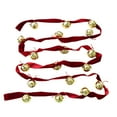 thumbnail image 1 of Meggemo Christmas Velvet Ribbon Bell Strings - Jingle Ornaments for Christmas Tree, Festive Holiday Decor, 1 of 6