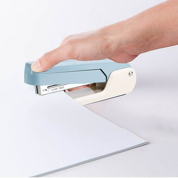 Meggemo Desktop Stapler Heavy Duty Stapling Machine for Office Home Documents Paperwork Binding Essential Tidy Organization Accessory