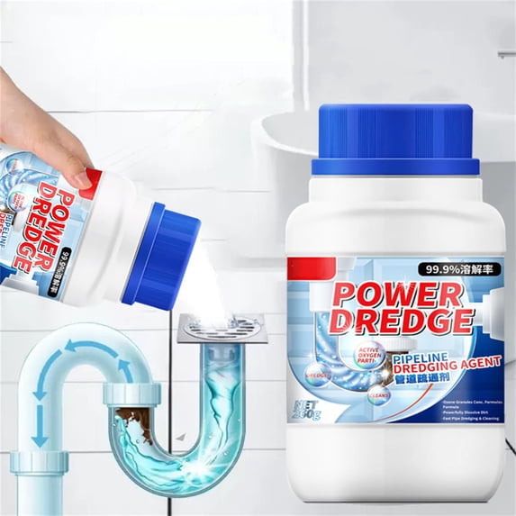 Meggemo Drain Clog Remover Granules Pipe Opener Chemical Cleaner for Bathroom Sink Hair Dissolver Kitchen Sink