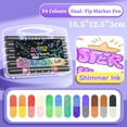 thumbnail image 1 of Meggemo Dual Head Glitter Marker Set Thick Soft Tip for Card Making Scraping Bullet Journal s Art Project, 1 of 3