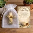 thumbnail image 1 of Meggemo Easter Cross and Bunny Pocket Hug Small Plush Token Keychain for Gift Bag Stocking Stuffer Friendship Present, 1 of 5