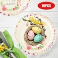 thumbnail image 1 of Meggemo Easter Dinner Plates 10 Pcs Set Disposable or Reusable Plates for Easter Holiday Family Dinner Party Gathering Picnic Tableware Supplies Home Dining Use, 1 of 6