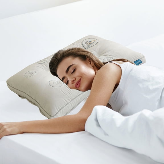 Meggemo Ergonomic Cervical Pillow for Neck Pain Relief Orthopedic Contour Memory Foam Sleeping Bed Wedge Support Adjustable Comfort