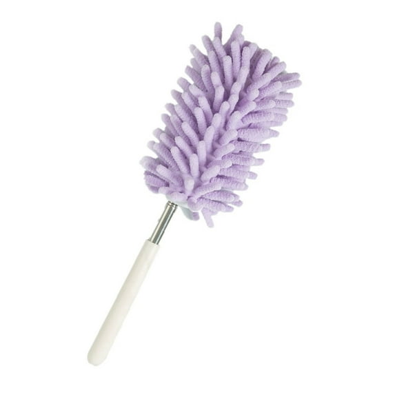 Meggemo Extendable Feather Duster Home Dust Removal Tool Telescopic Handle Reaches Ceilings Corners Removes Dust Without Scratching Lightweight Easy to Maneuver Reusable Washable