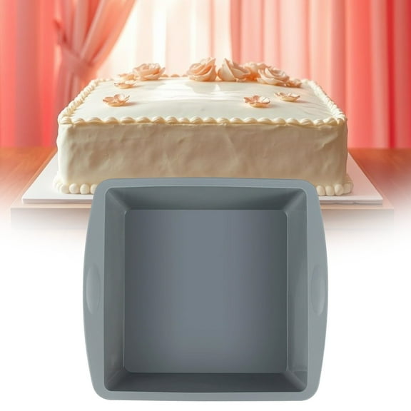 Meggemo Food Grade Silicone Chiffon Cake Pan Bread Toast Mold Non Stick Bakeware for Home Baking