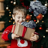 Meggemo Gift 110 Police Car Model - Simulation Off-Road Guard Car with Sound & Light, Interactive Play for Home & Leisure Time, Exciting Celebration Gift