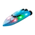 thumbnail image 1 of Meggemo Gift 2.4G Mini Remote Control Boat - 360-Degree Stunt Clipper with LED Lights, USB Rechargeable RC Toy for Water Play & Adventure, 1 of 8