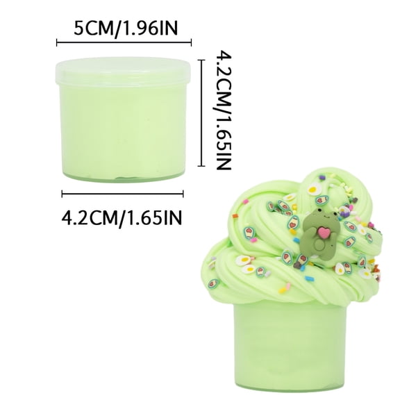 Meggemo Gift 300ml Fluffy Cloud Butters Colored Clay - Large Capacity Non-Settling Formula, Stretchy Noodle Texture with Accessories for Extended Craft Projects