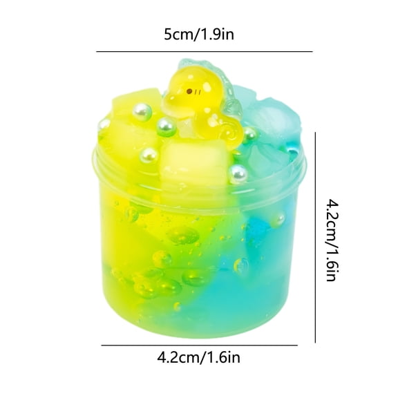 Meggemo Gift 70ml Fruit-Scented Crystal Mud Colored Clay - Vibrant Modeling Dough for Creative Shaping, Ideal for Home Activities & Casual Craft Sessions